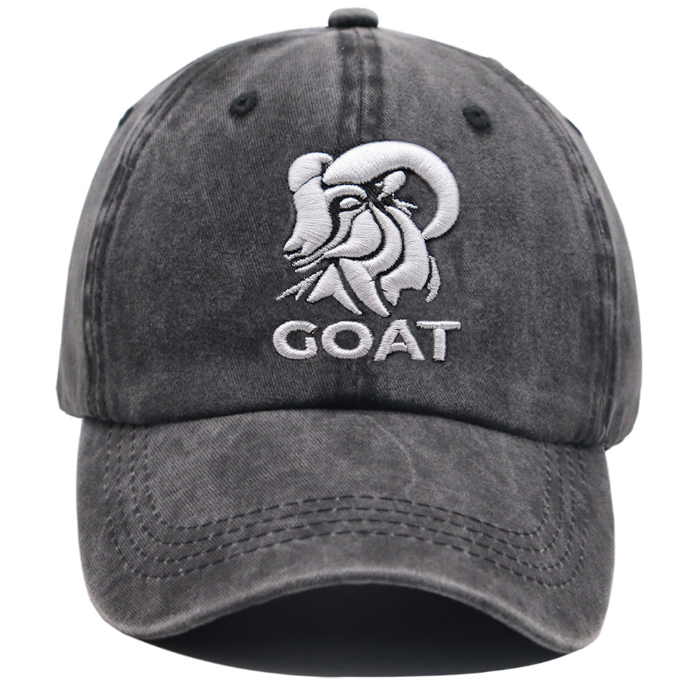 Funny Goat Embroidered Farm Cap - product photo