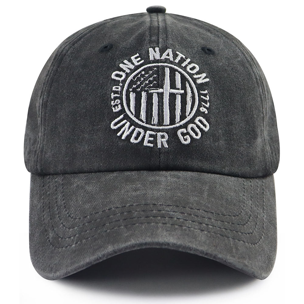 One Nation Under God Embroidered Cap