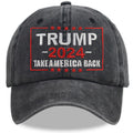 Trump 2024 Take America Back Embroidered Cap - Black - product photo