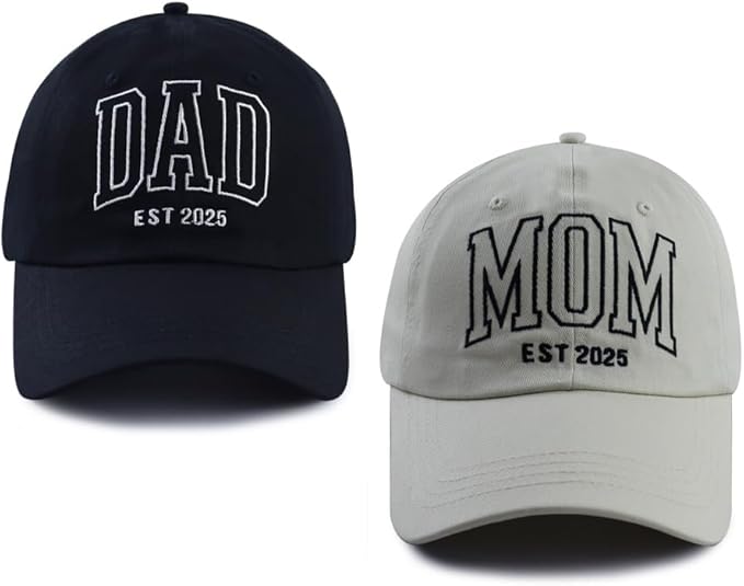 Dad and Mom Caps - Set of 2