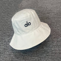Washed Cotton Bucket Hat - White - product photo
