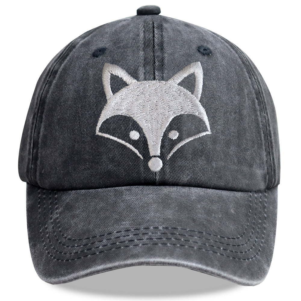 3D Fox Head Embroidered Cap - product photo