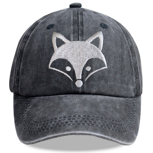 3D Fox Head Embroidered Cap - product photo