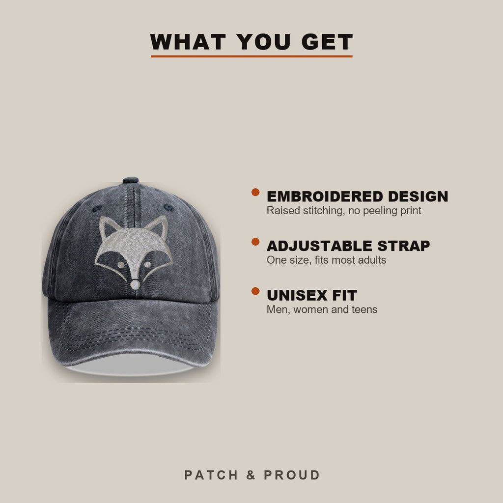 3D Fox Head Embroidered Cap - features and fit