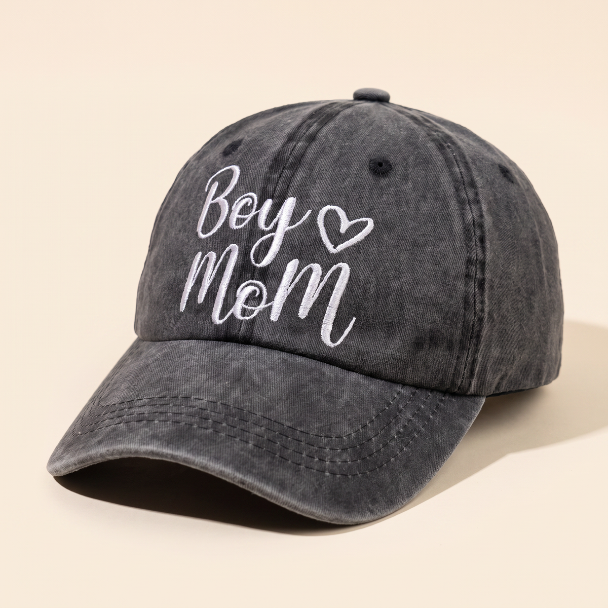 Boy Mom Embroidered Cap
