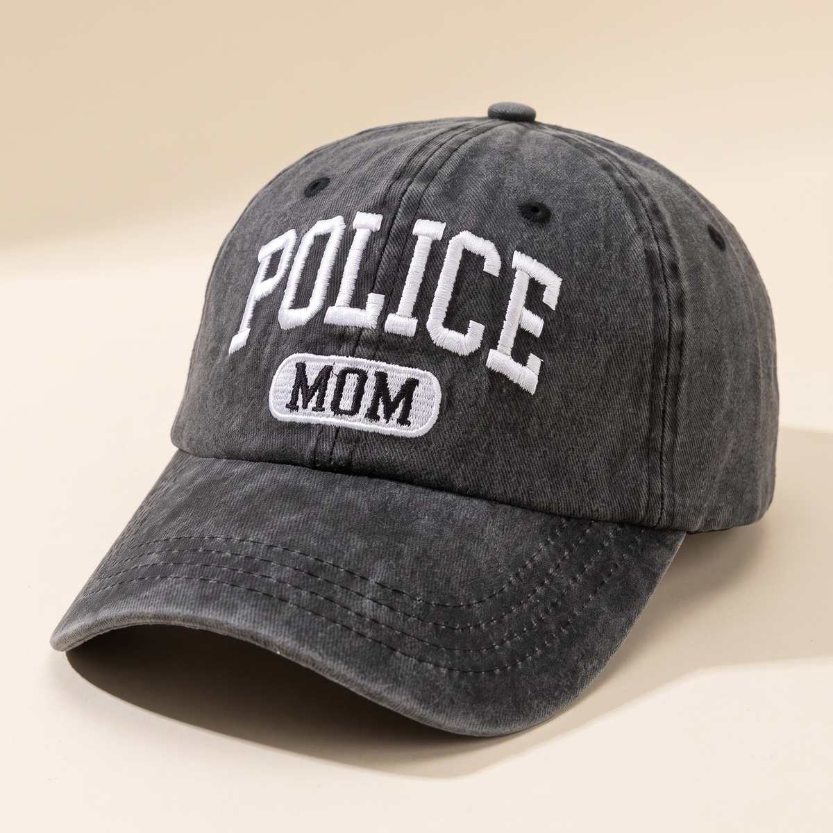 Police Mom Embroidered Cap