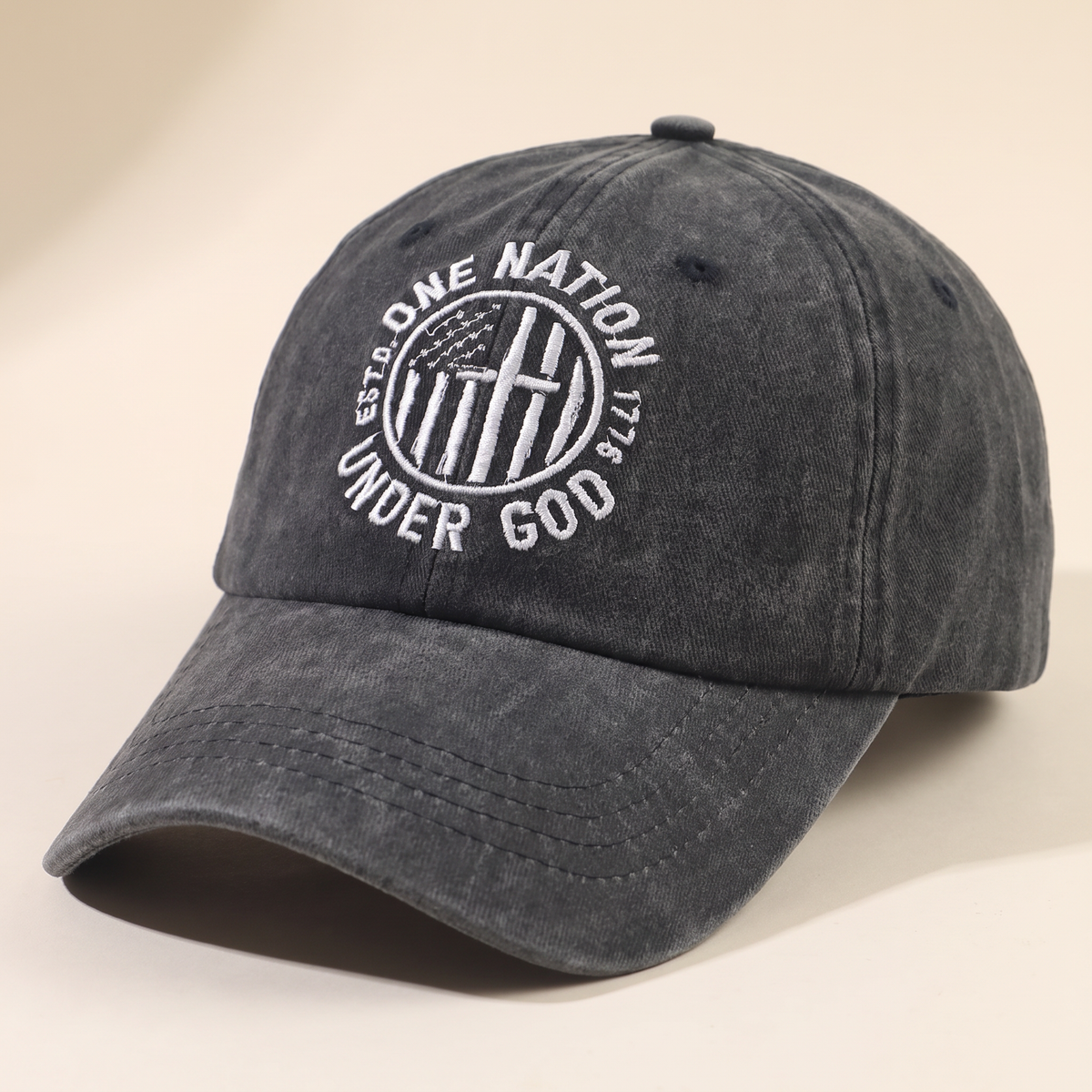 One Nation Under God Embroidered Cap