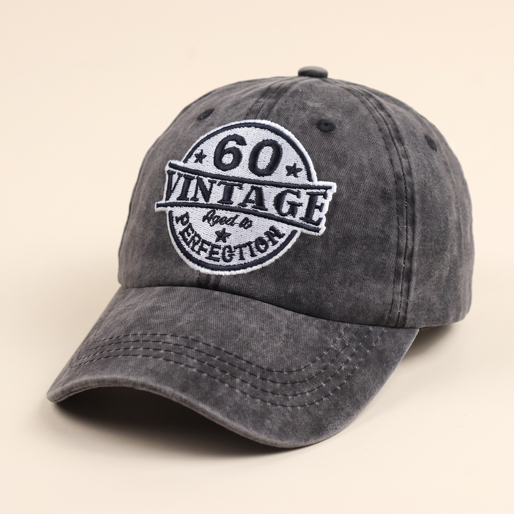 60th Birthday Embroidered Cap