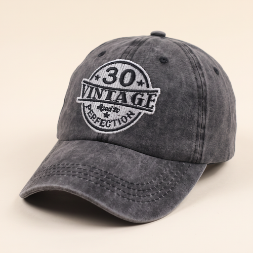 30th Birthday Vintage Wash Cap
