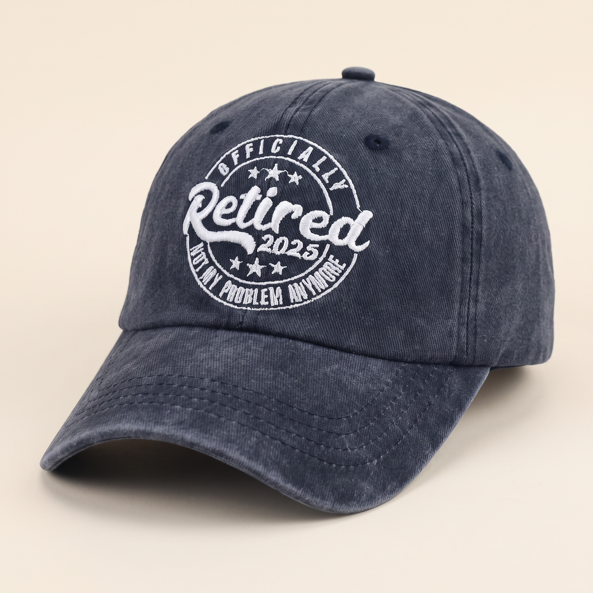 Officially Retired 2025 Embroidered Cap - Navy