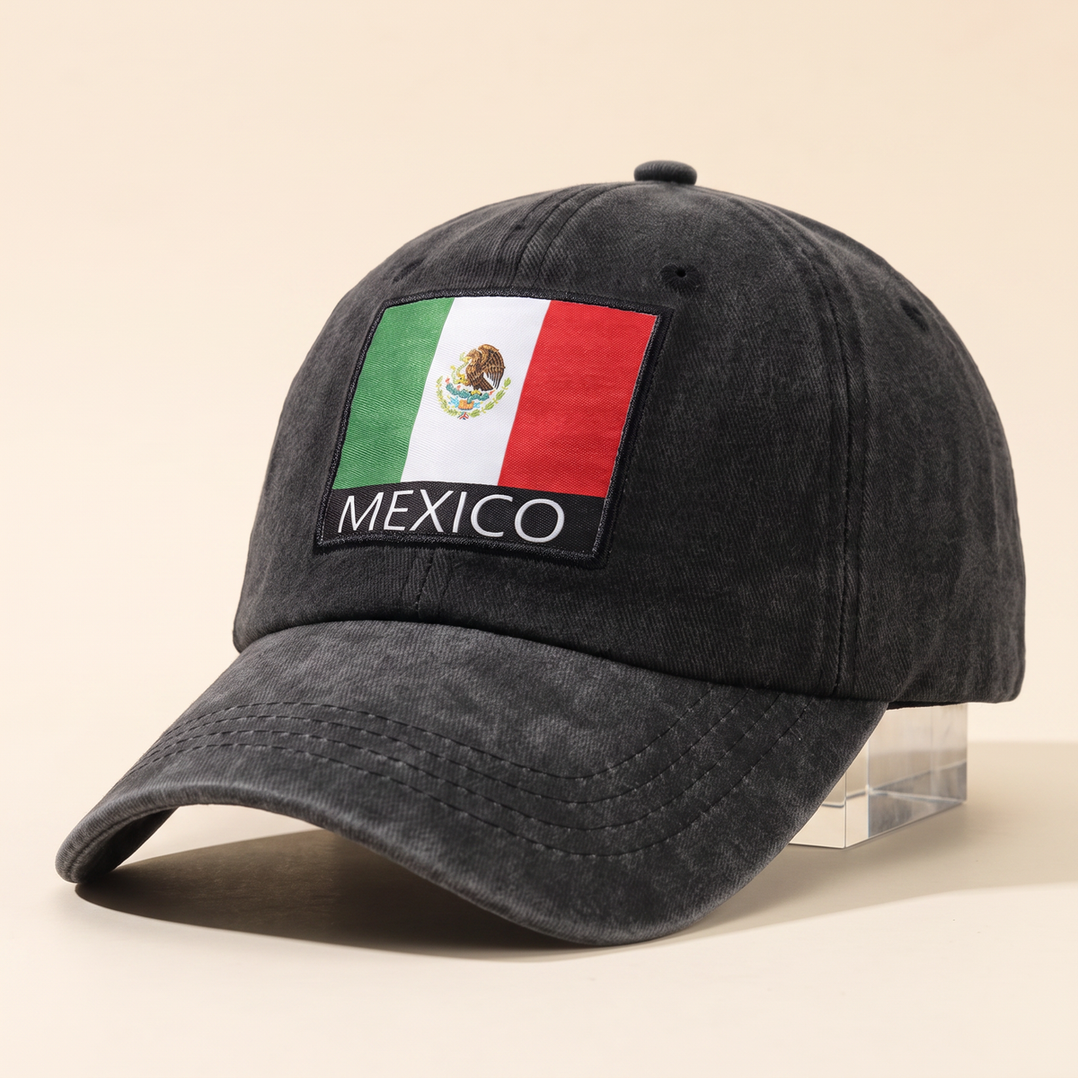 Mexico Flag Embroidered Cap