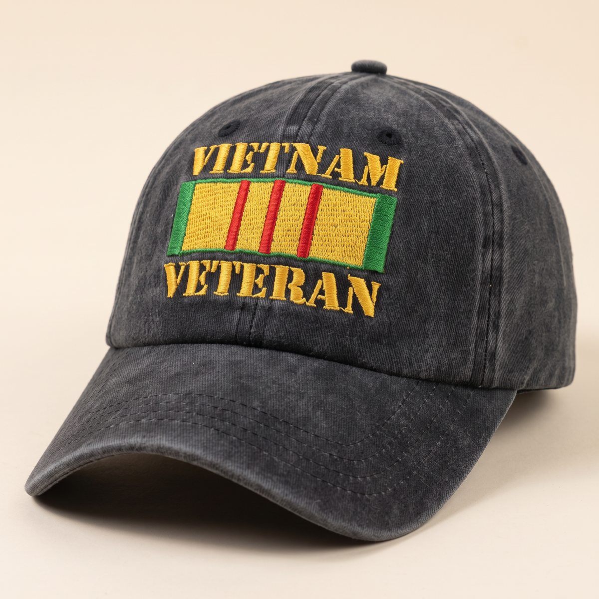 Vietnam Veteran Embroidered Cap