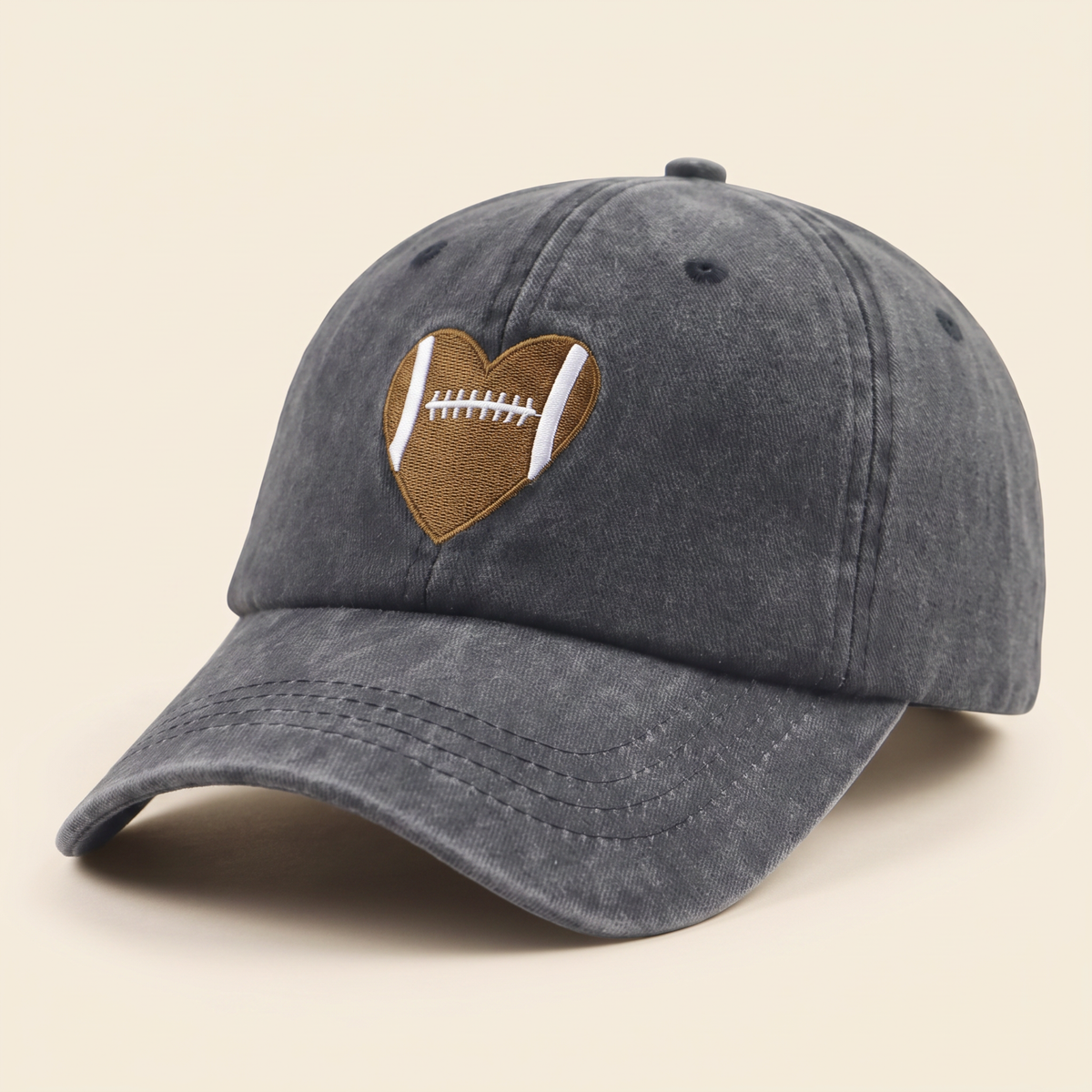 Football Embroidered Cap