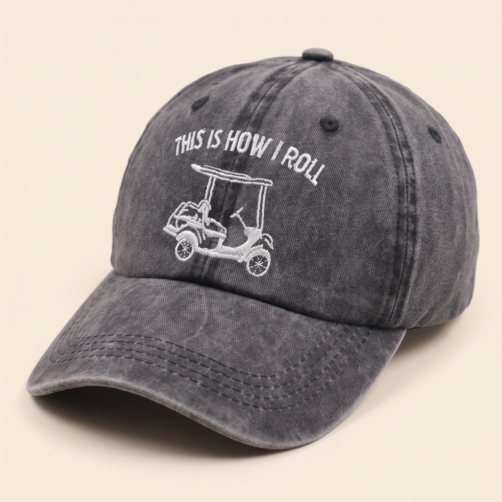 Golf Cart Embroidered Cap