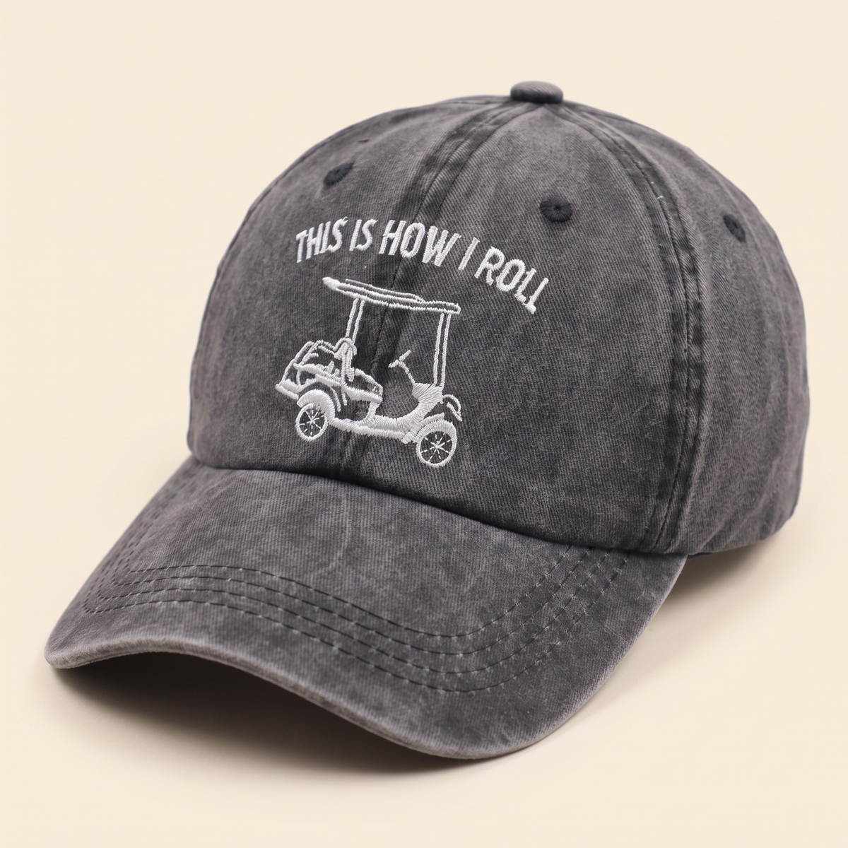 Golf Cart Embroidered Cap
