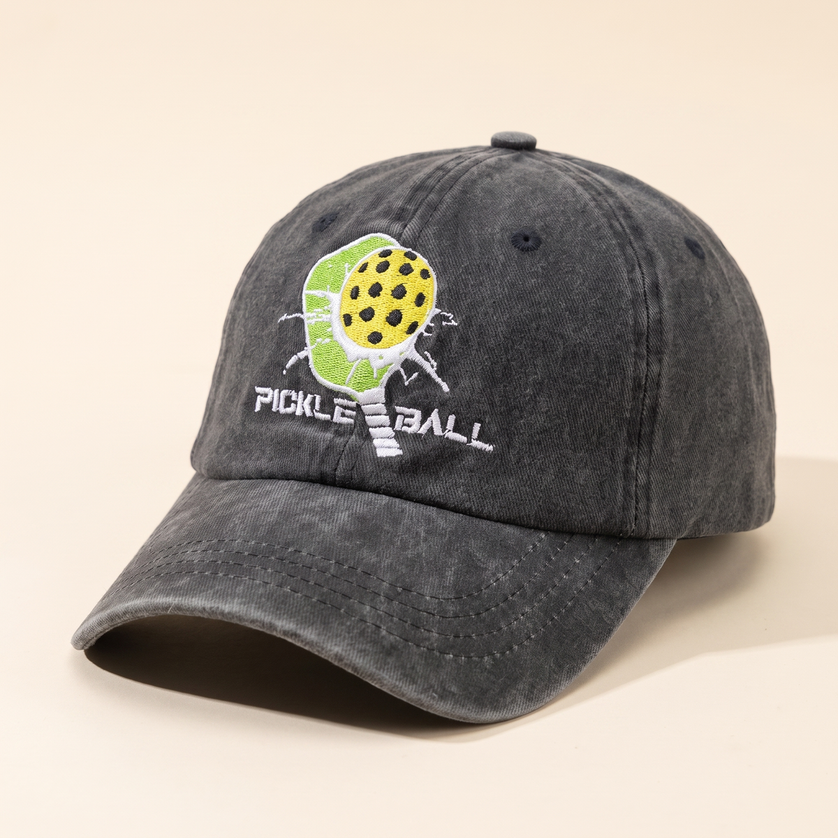 Pickleball Player Embroidered Cap