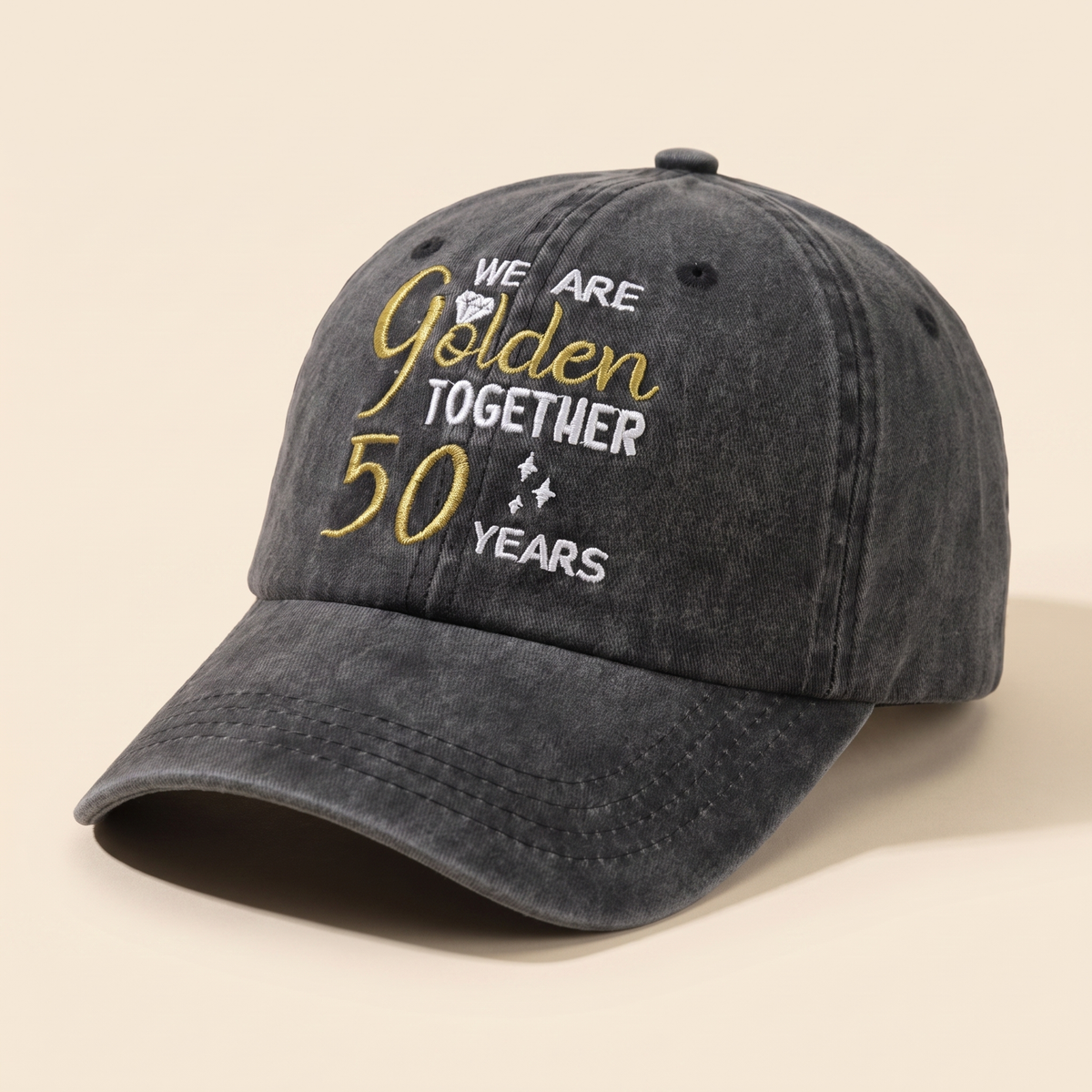 We Are Golden Together 50 Years Caps - Set of 2