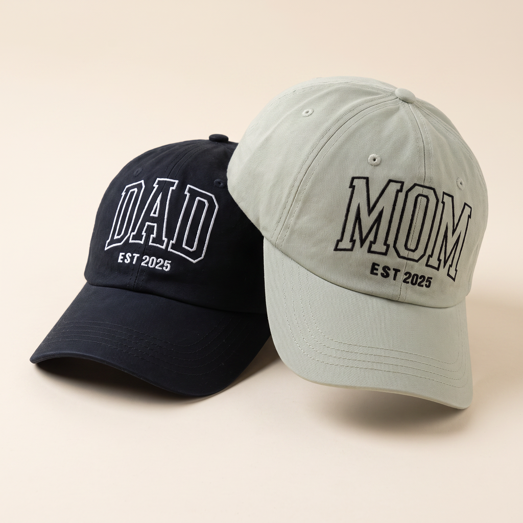 Dad and Mom Caps - Set of 2