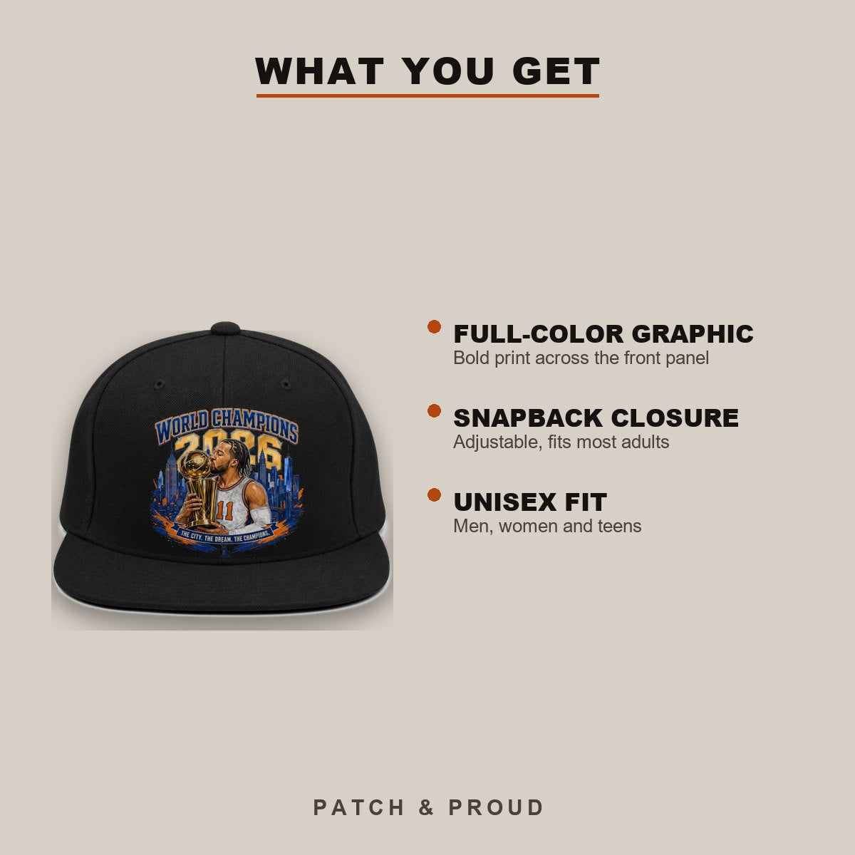 New York Basketball No.11 Championship Snapback